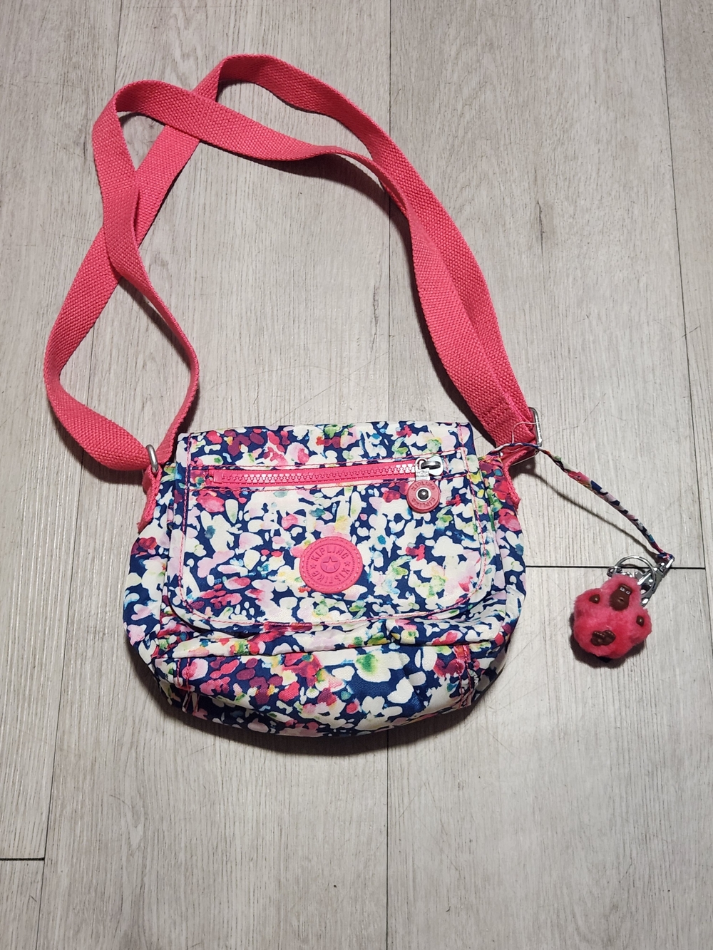 Kipling Floral Print Small Nylon